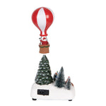 Karácsonyfa LED világítással és zenével 18 cm – zöld
