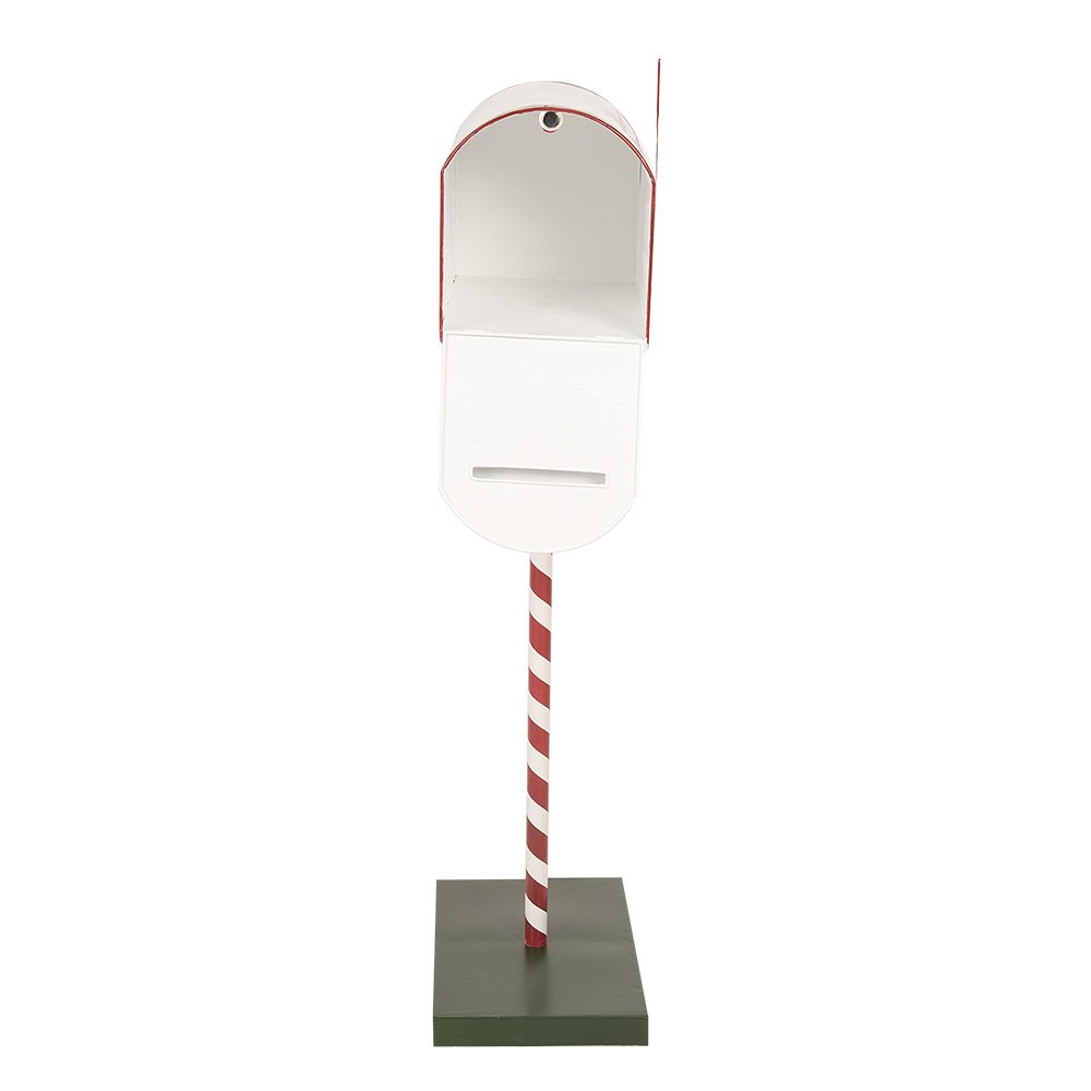 Nagyméretű karácsonyi postaláda dekoráció 92 cm – piros, fehér