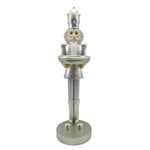 Karácsonyi diótörő figura 40 cm – fehér, ezüst