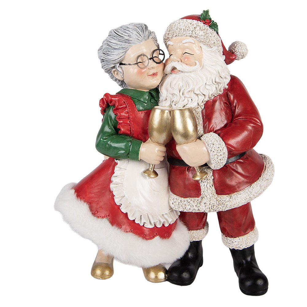 Karácsonyi télapó figura 26 cm – piros