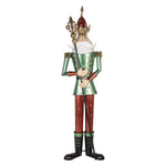 Nagyméretű karácsonyi diótörő figura 235 cm – piros, zöld