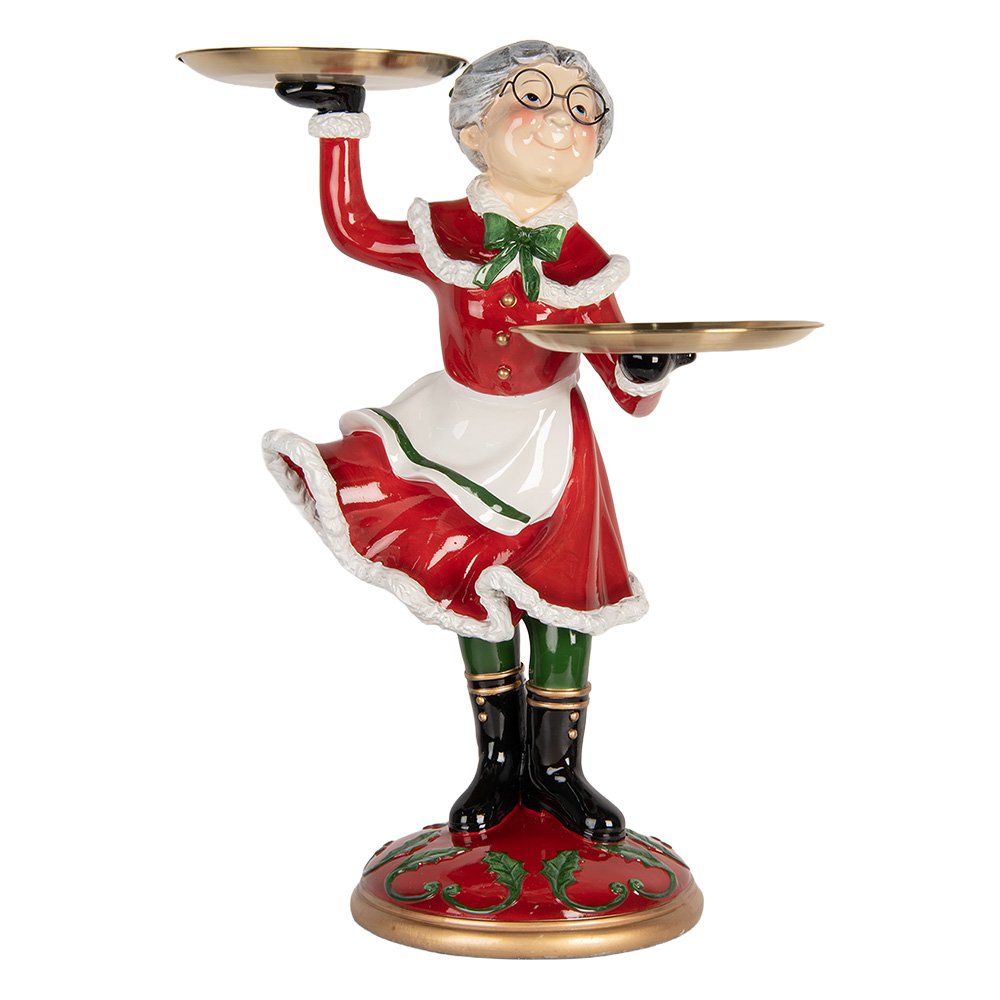 Nagyméretű karácsonyi télapó figura 62 cm – piros