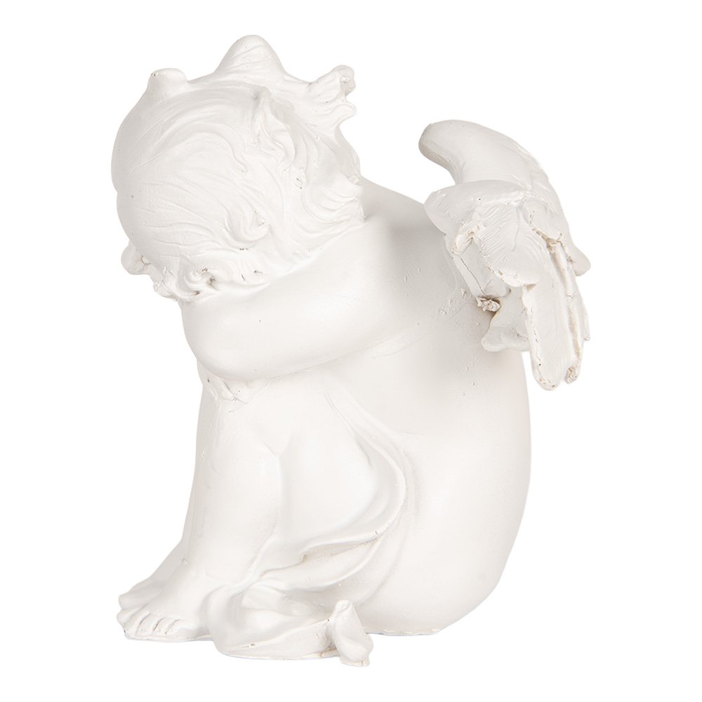Karácsonyi angyal figura – fehér