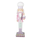 Karácsonyi diótörő figura 47 cm – rózsaszín