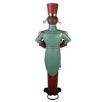 Nagyméretű karácsonyi diótörő figura 186 cm – piros