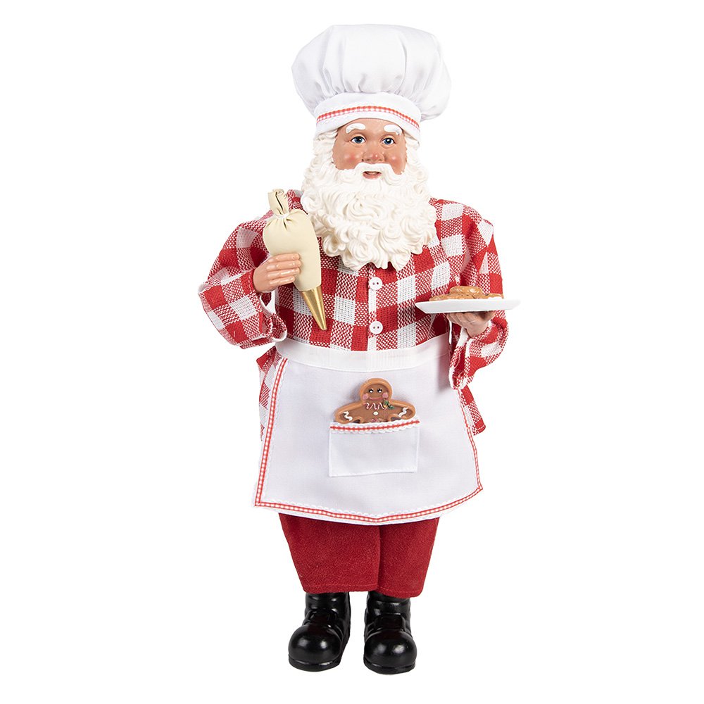 Karácsonyi télapó figura 45 cm – piros
