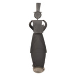 Nagyméretű karácsonyi angyal figura 107 cm – szürke
