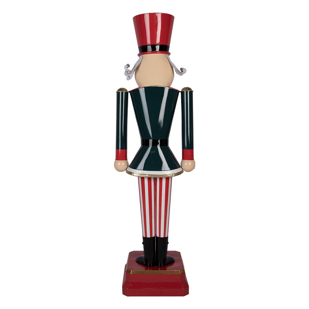 Nagyméretű karácsonyi diótörő figura 130 cm – piros, zöld
