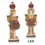 Karácsonyi diótörő figura LED világítással – barna