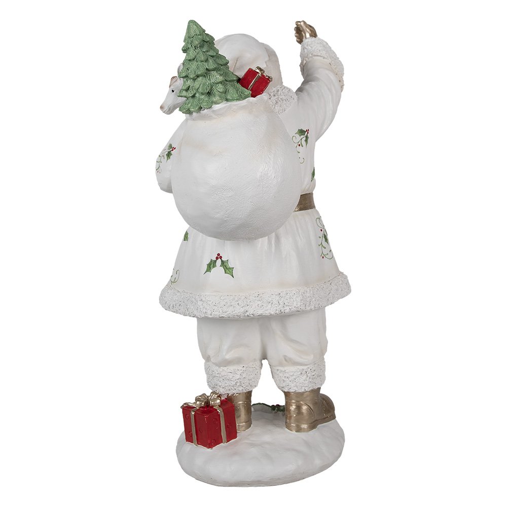 Karácsonyi télapó figura 43 cm – fehér
