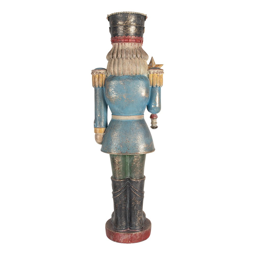 Nagyméretű karácsonyi diótörő figura 60 cm – kék
