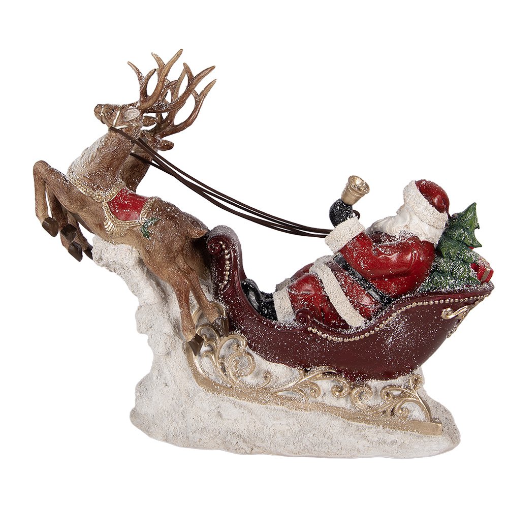 Karácsonyi télapó figura 36 cm – piros