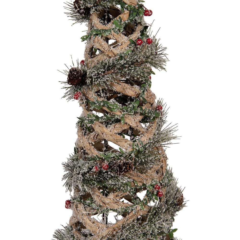 Nagyméretű karácsonyfa LED világítással 99 cm – zöld