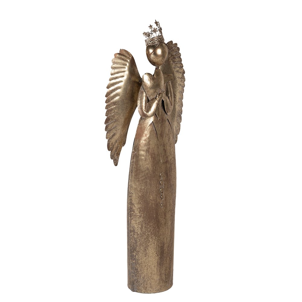Nagyméretű karácsonyi angyal figura 144 cm – arany