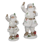 Karácsonyi télapó figura 43 cm – fehér