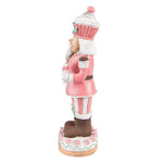 Karácsonyi diótörő figura 24 cm – zöld, rózsaszín