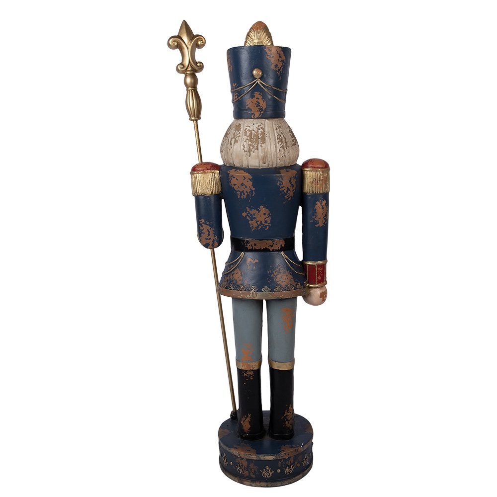 Nagyméretű karácsonyi diótörő figura 136 cm – kék
