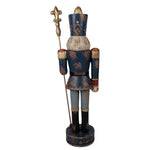 Nagyméretű karácsonyi diótörő figura 136 cm – kék
