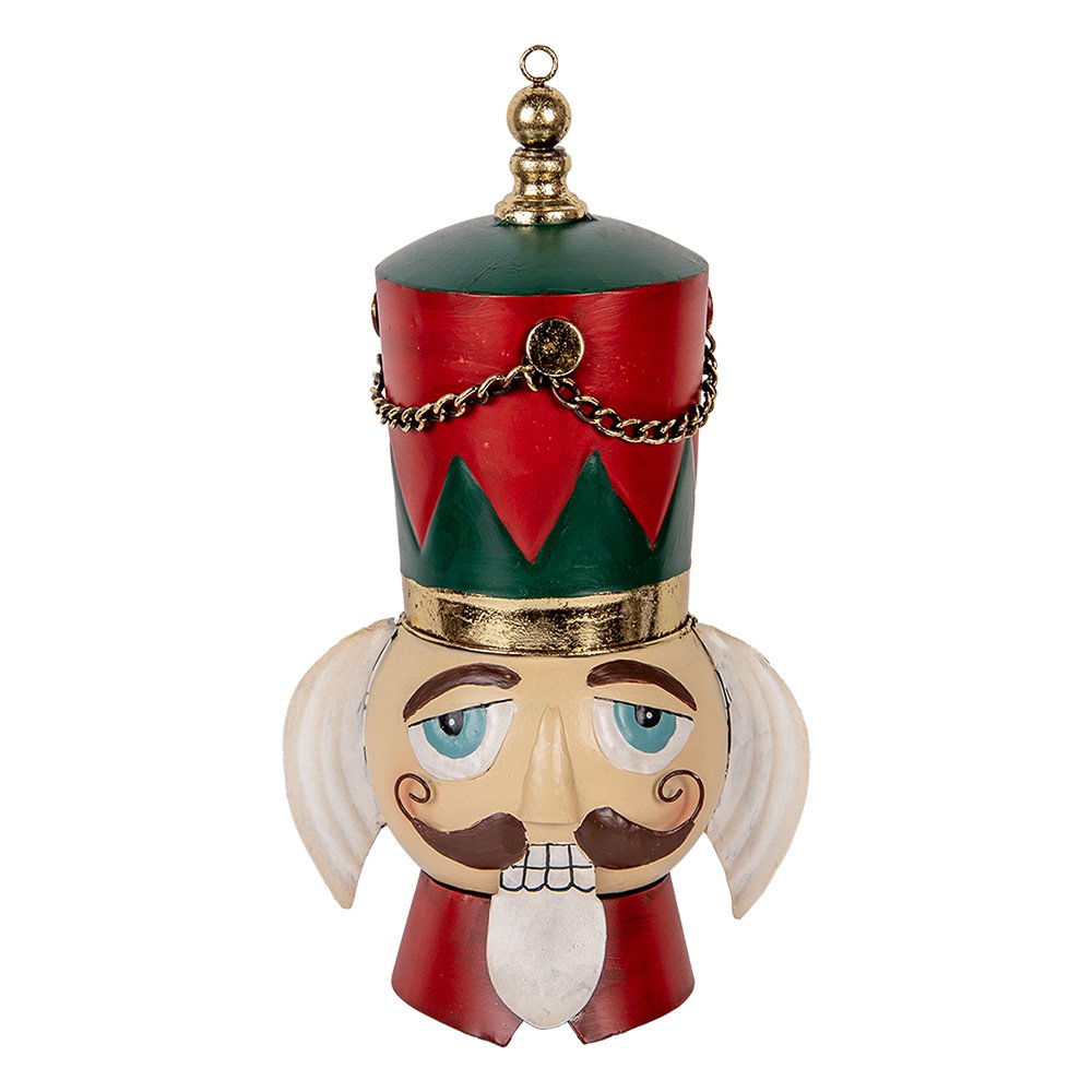 Karácsonyi diótörő figura 50 cm – piros