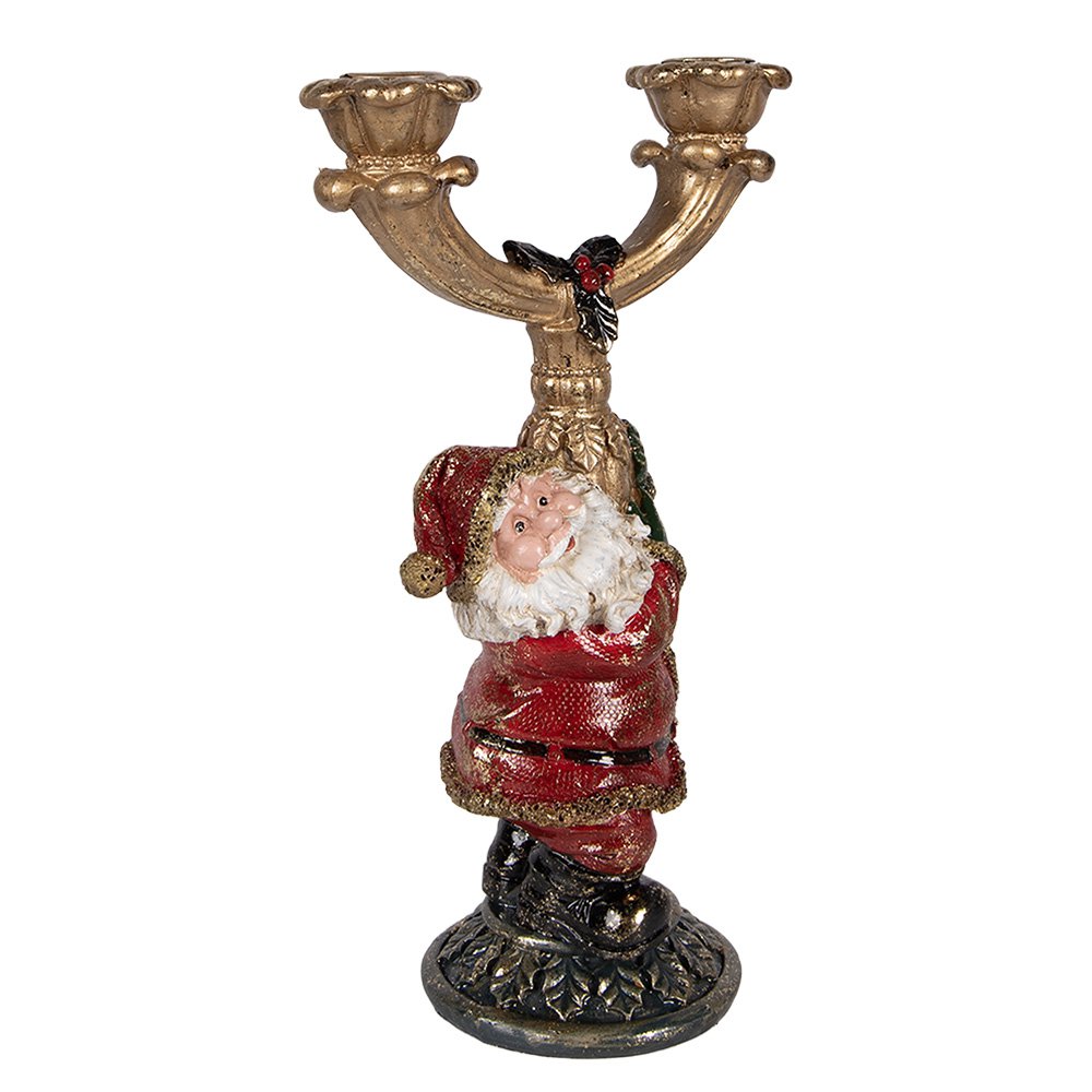 Karácsonyi télapó figura 28 cm – arany