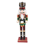 Karácsonyi diótörő figura 30 cm – piros, zöld