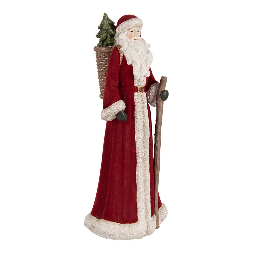 Karácsonyi télapó figura 37 cm – piros