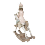 Karácsonyi diótörő figura 29 cm – fehér, rózsaszín