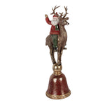 Nagyméretű karácsonyi télapó figura 63 cm – barna