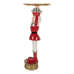 Nagyméretű karácsonyi diótörő figura 65 cm – piros