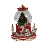 Karácsonyi ajándék dekoráció zenével 19 cm