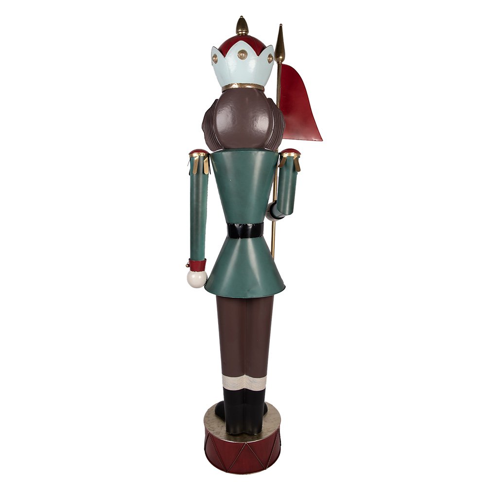 Nagyméretű karácsonyi diótörő figura 210 cm – piros, zöld