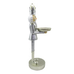 Karácsonyi diótörő figura 40 cm – fehér, ezüst
