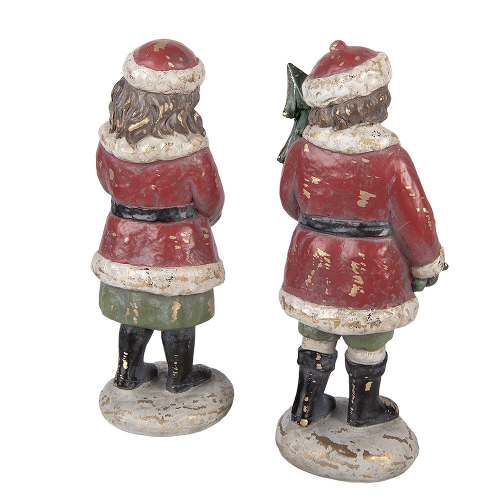 Karácsonyi figura 22 cm – piros