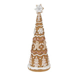 Karácsonyi mézeskalács figura 37 cm – fehér, barna