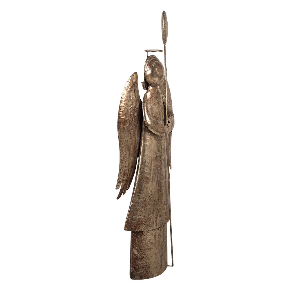 Nagyméretű karácsonyi angyal figura 136 cm – arany
