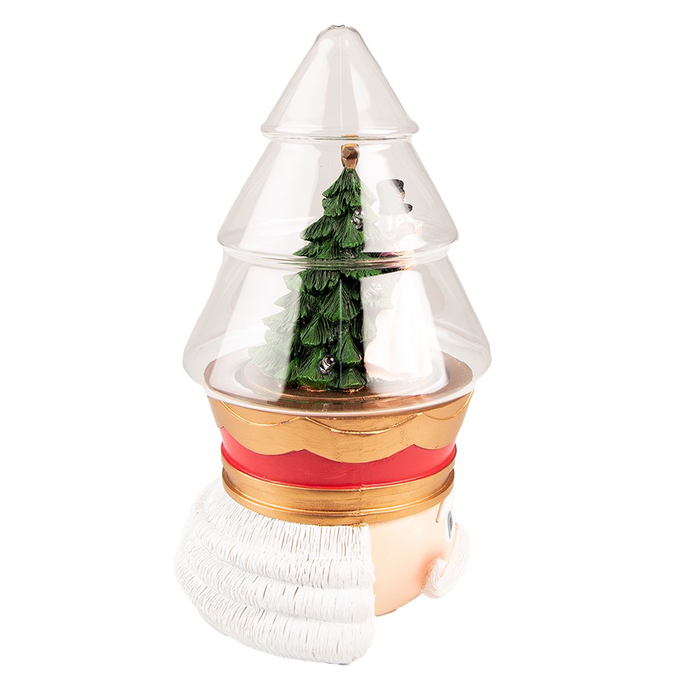 Karácsonyi diótörő figura LED világítással 24 cm – piros, zöld