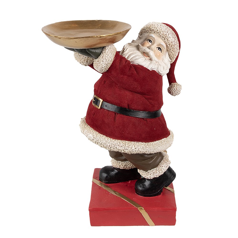 Karácsonyi télapó figura 26 cm – piros