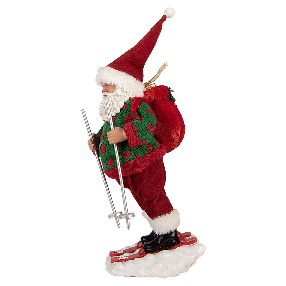 Karácsonyi télapó figura 28 cm – piros