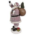 Karácsonyi télapó figura 43 cm – fehér, rózsaszín