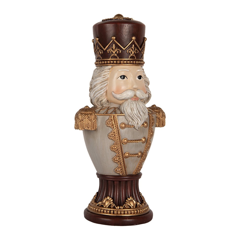 Karácsonyi diótörő figura 30 cm – barna