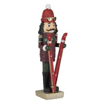 Karácsonyi diótörő figura 17 cm – piros, zöld