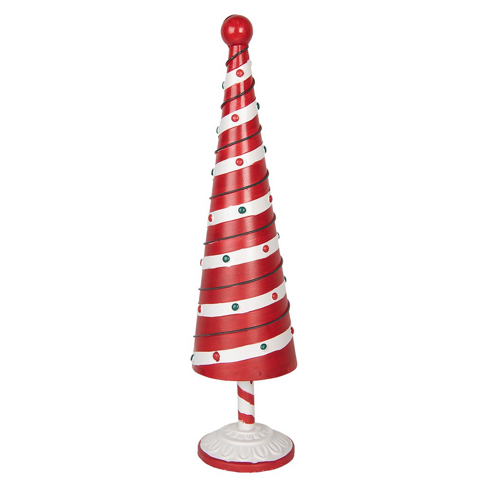 Karácsonyfa 49 cm – piros, fehér