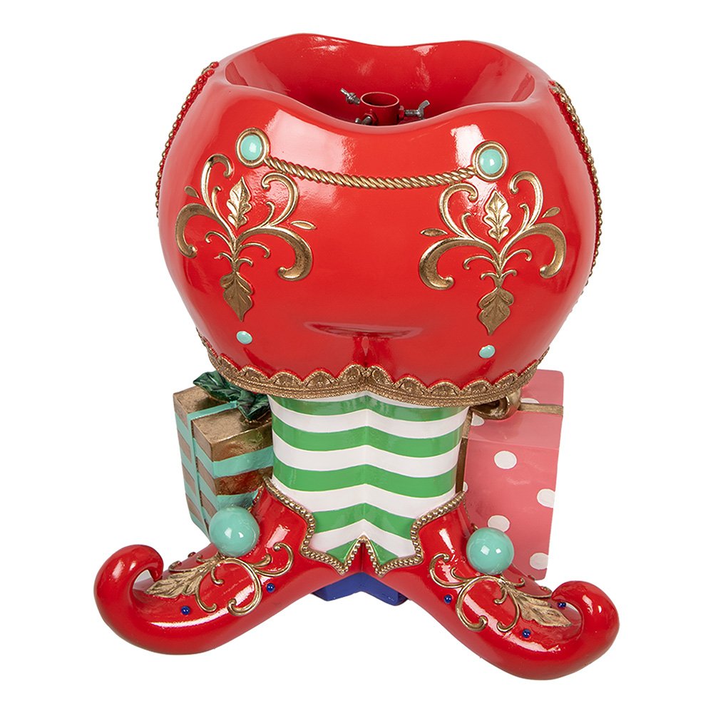 Nagyméretű karácsonyfa talp 66 cm – piros