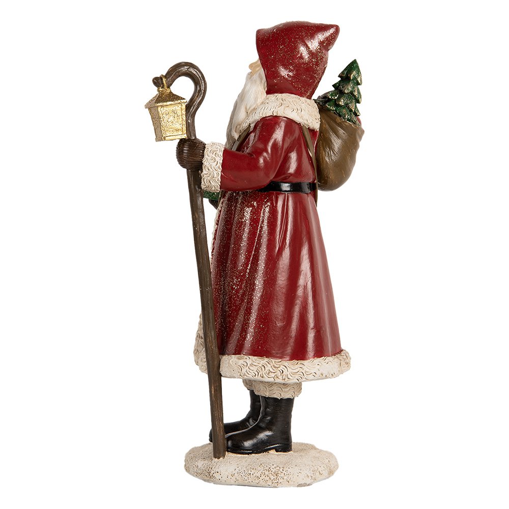 Karácsonyi télapó figura 26 cm – piros