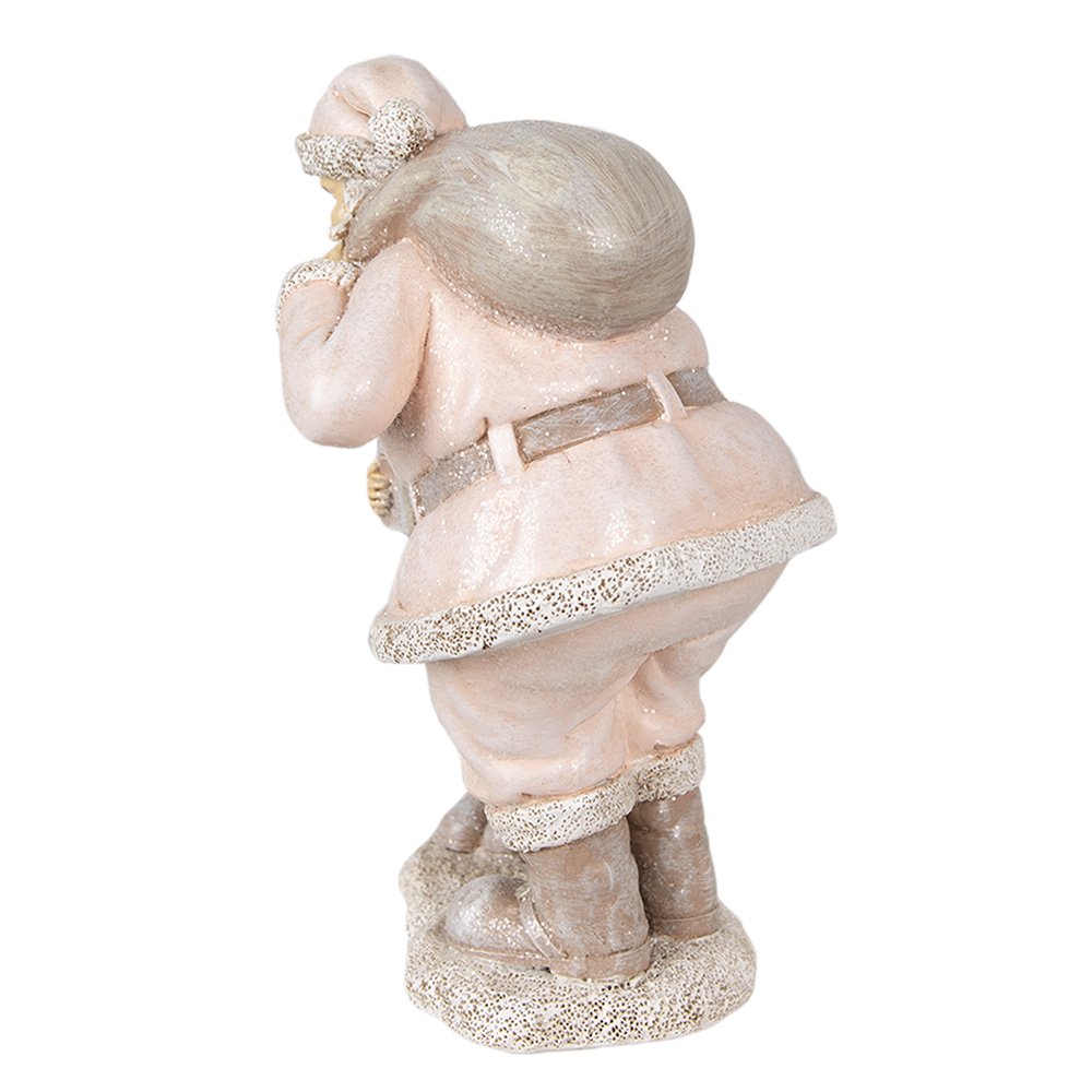 Karácsonyi télapó figura 18 cm – rózsaszín