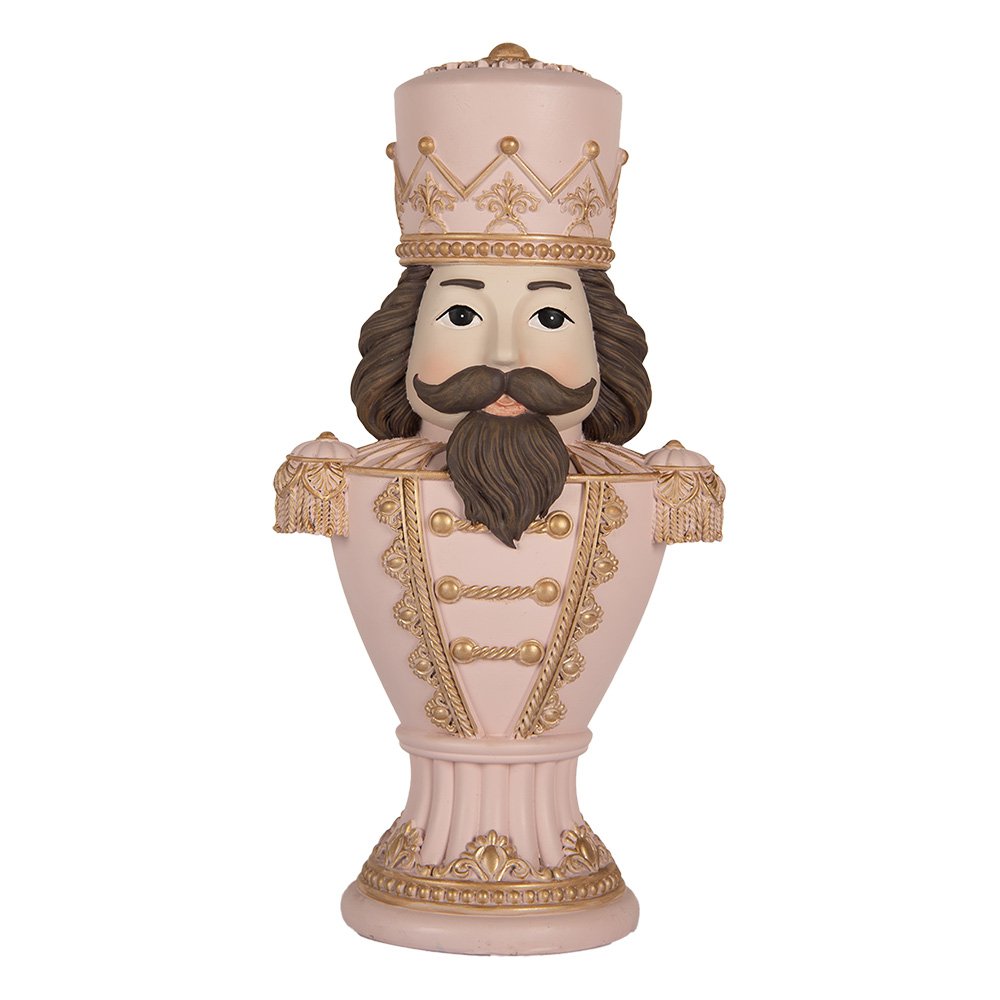 Karácsonyi diótörő figura 30 cm – rózsaszín
