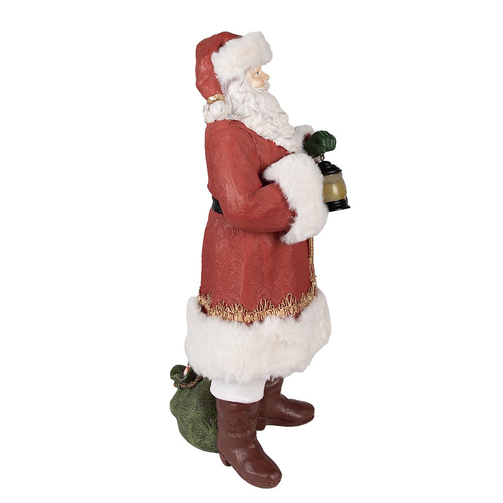 Karácsonyi télapó figura 45 cm – piros, fehér