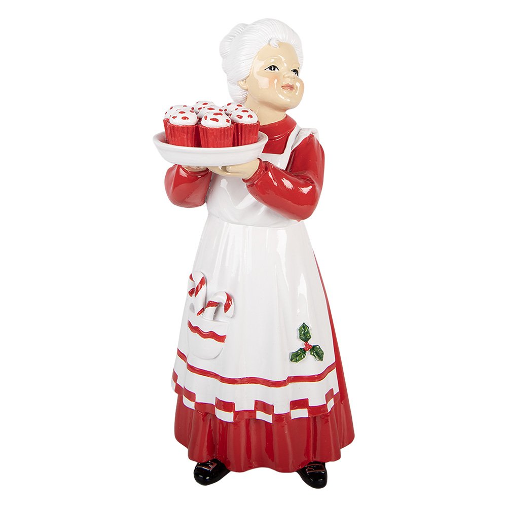 Karácsonyi télapó figura 27 cm – piros