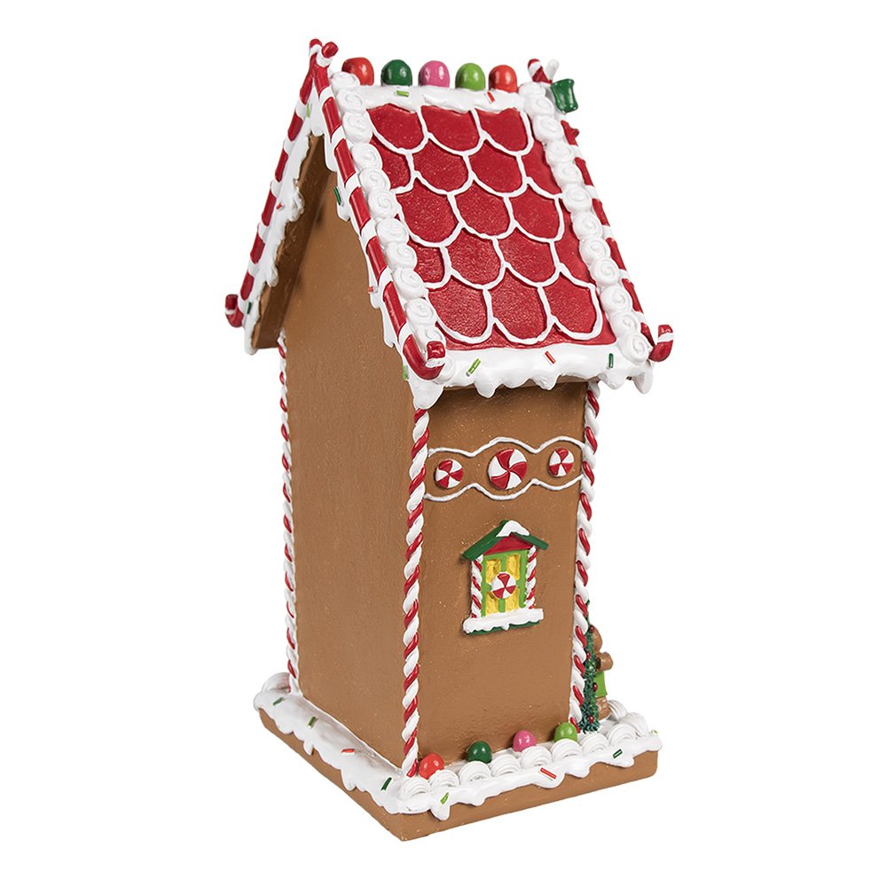 Karácsonyi mézeskalács házikó 31 cm – barna