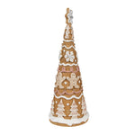 Karácsonyi mézeskalács figura 37 cm – fehér, barna